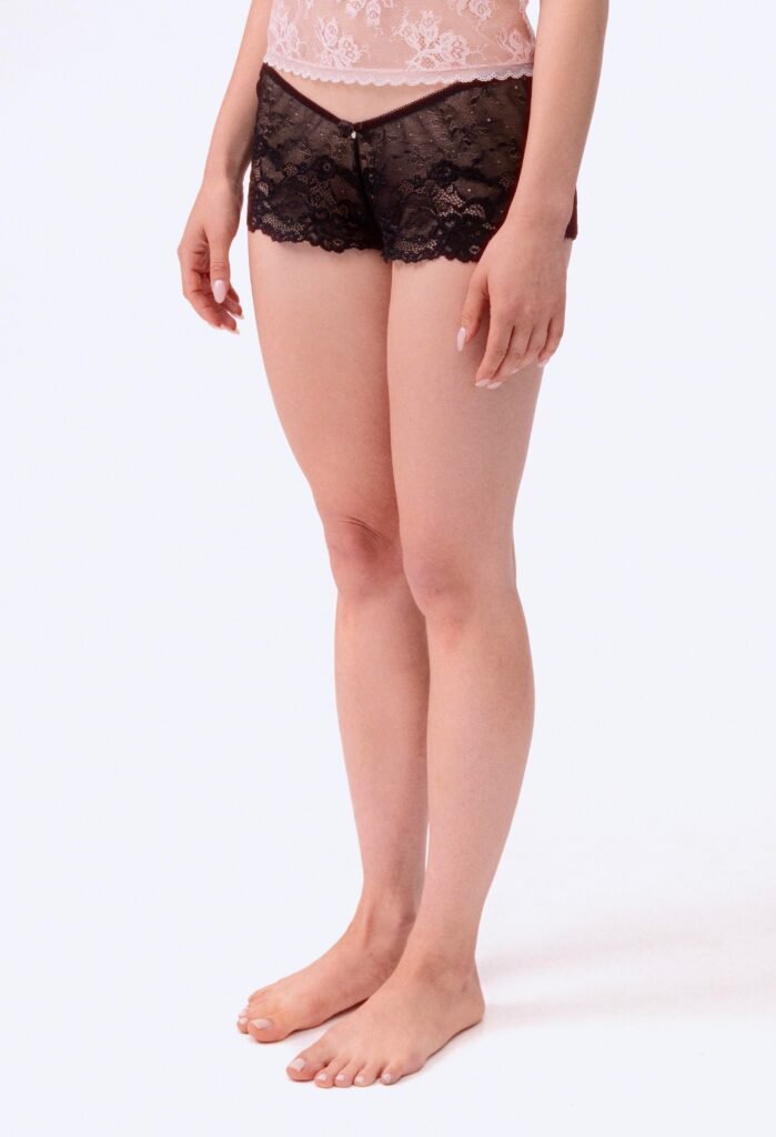 Sale 15 panties Brigitte by Underveil — sheer floral lace camisole top and lace boyshorts set by Underveil